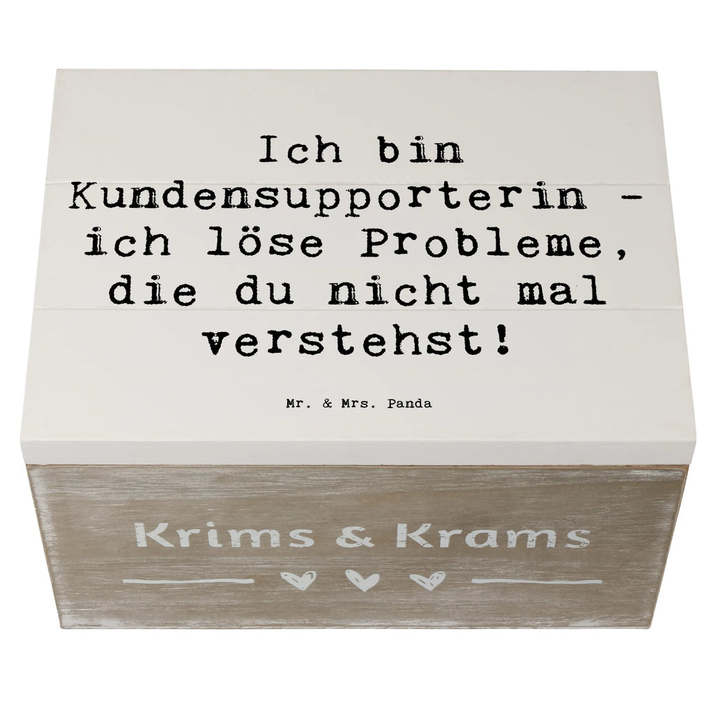 Wooden chest Saying Ich bin Kundensupporterin - ich löse Probleme, die du nicht mal verstehst! Erinnerungskiste, Holzkiste, Geschenkbox, Truhe, Erinnerungsbox, Kiste, Dekokiste, XXL, Geschenkdose, Aufbewahrungsbox, Schatulle, Schatzkiste, Beruf, Ausbildung, Jubiläum, Abschied, Rente, Kollege, Kollegin, Geschenk, Schenken, Arbeitskollege, Mitarbeiter, Firma, Danke, Dankeschön