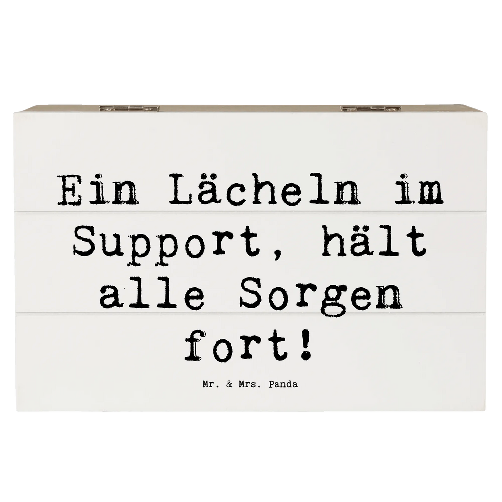 Wooden chest Saying Ein Lächeln im Support, hält alle Sorgen fort! Geschenkdose, Schatzkiste, XXL, Geschenkbox, Holzkiste, Truhe, Erinnerungskiste, Kiste, Schatulle, Erinnerungsbox, Dekokiste, Aufbewahrungsbox, Beruf, Ausbildung, Jubiläum, Abschied, Rente, Kollege, Kollegin, Geschenk, Schenken, Arbeitskollege, Mitarbeiter, Firma, Danke, Dankeschön