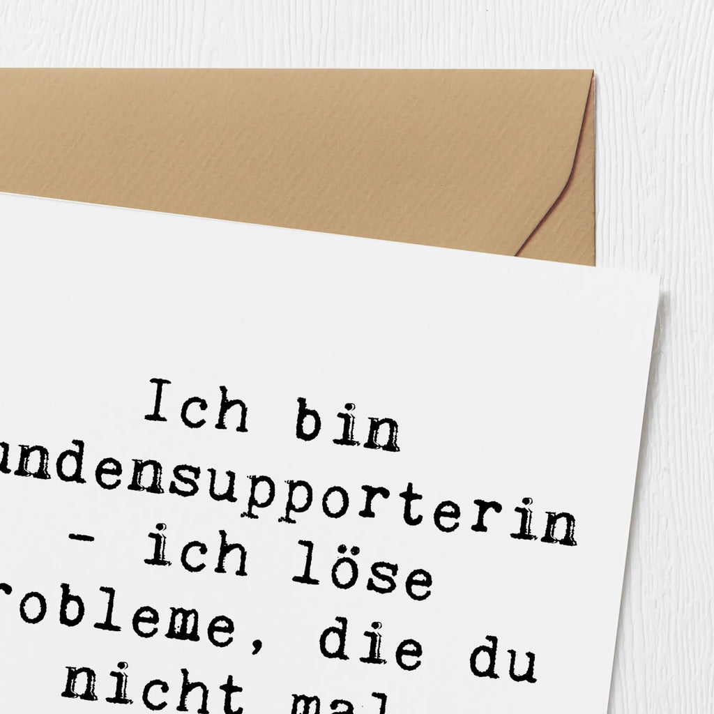 Deluxe Karte Spruch Kundensupporterin Heldin faltkarte, Glückwunschkarte, doppelkarte, Grußkarte, Klappkarte, Geschenk, Schenken, Jubiläum, Danke, Dankeschön, Beruf, Ausbildung, Abschied, Rente, Kollege, Kollegin, Arbeitskollege, Mitarbeiter, Firma