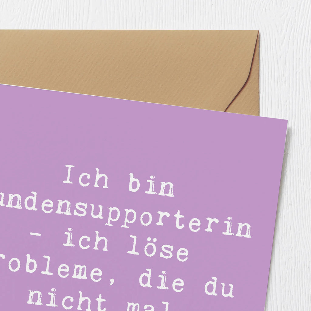 Deluxe Karte Spruch Kundensupporterin Heldin faltkarte, Glückwunschkarte, doppelkarte, Grußkarte, Klappkarte, Geschenk, Schenken, Jubiläum, Danke, Dankeschön, Beruf, Ausbildung, Abschied, Rente, Kollege, Kollegin, Arbeitskollege, Mitarbeiter, Firma