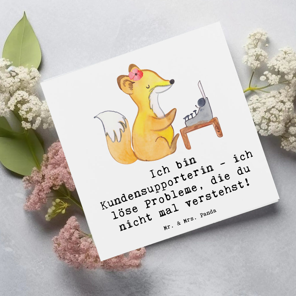 Deluxe Card Ich bin Kundensupporterin - ich löse Probleme, die du nicht mal verstehst! Geburtstagskarte, Glückwunschkarte, Karte, Hochzeitskarte, Grußkarte, Hochwertige Grußkarte, Einladungskarte, Hochwertige Klappkarte, Klappkarte, Beruf, Ausbildung, Jubiläum, Abschied, Rente, Kollege, Kollegin, Geschenk, Schenken, Arbeitskollege, Mitarbeiter, Firma, Danke, Dankeschön