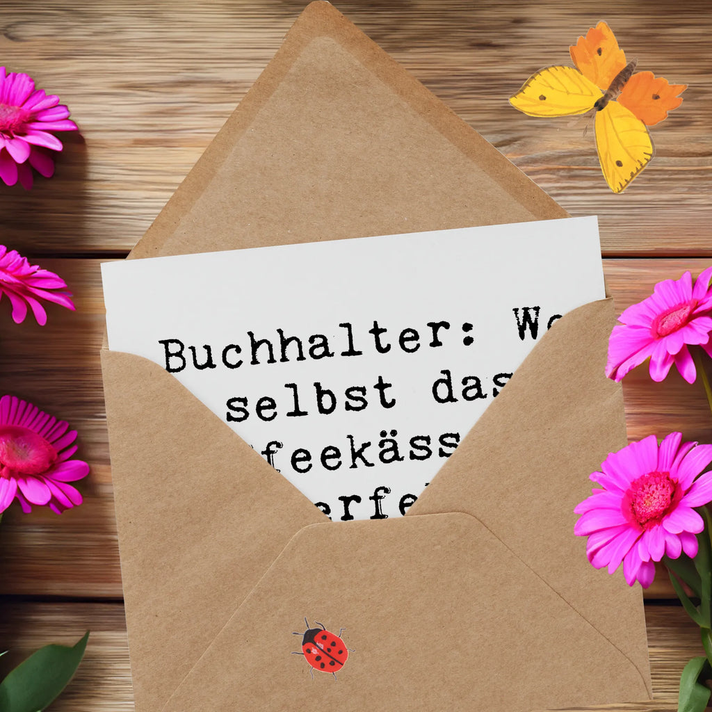 Deluxe Karte Spruch Buchhalter Balance Karte, Geburtstagskarte, Hochzeitskarte, Einladungskarte, Klappkarte, Hochwertige Grußkarte, Hochwertige Klappkarte, Grußkarte, Glückwunschkarte, Beruf, Ausbildung, Jubiläum, Abschied, Rente, Kollege, Kollegin, Geschenk, Schenken, Arbeitskollege, Mitarbeiter, Firma, Danke, Dankeschön