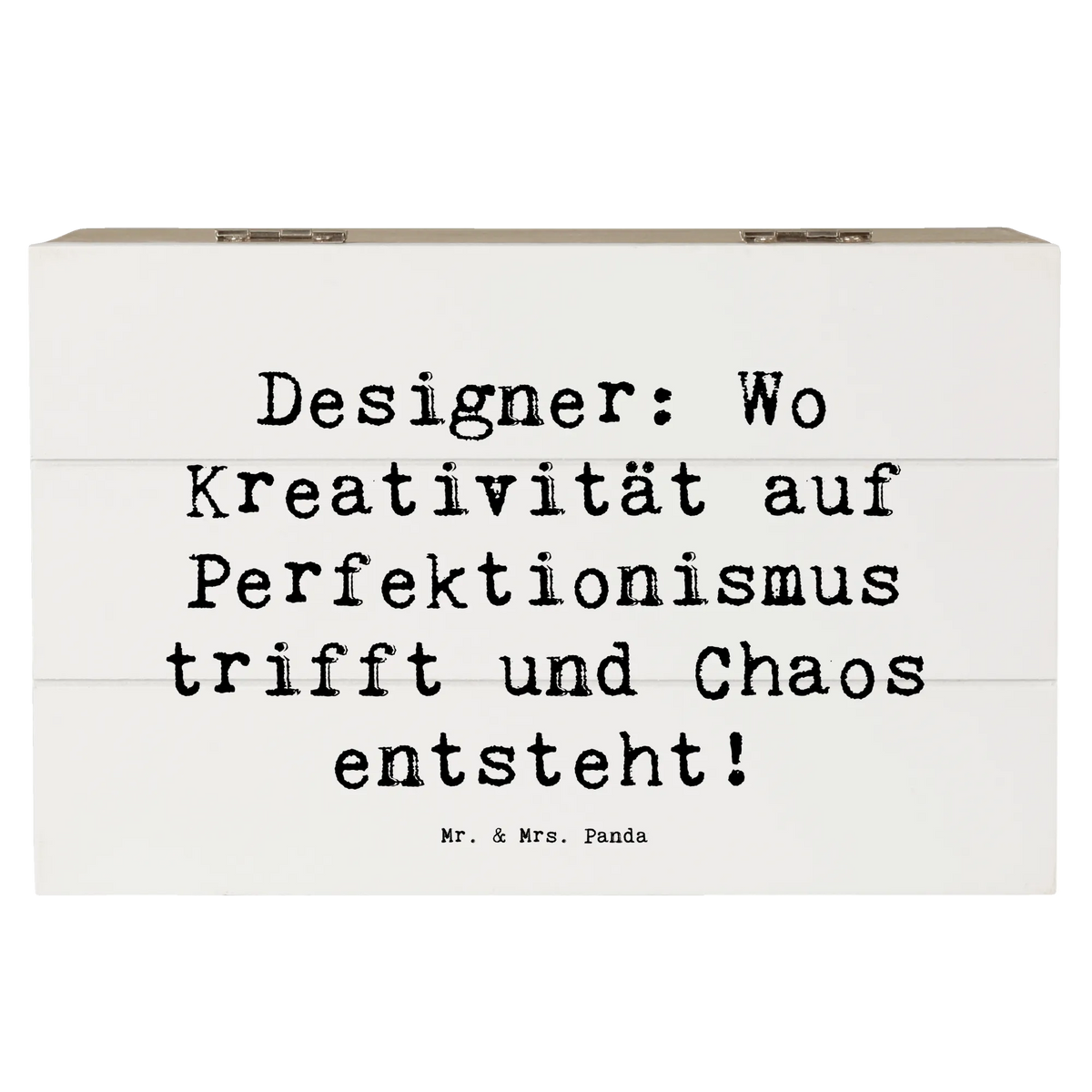 Skrzynia drewniana Przysłowie Designer: Wo Kreativität auf Perfektionismus trifft und Chaos entsteht! Zawód, Wykształcenie, Prezent, Jubileusz, Pożegnanie, Emerytura, Kolega, Dziękuję, Koleżanka, Dawać, Pracownik, Współpracownik, Dziękuję bardzo