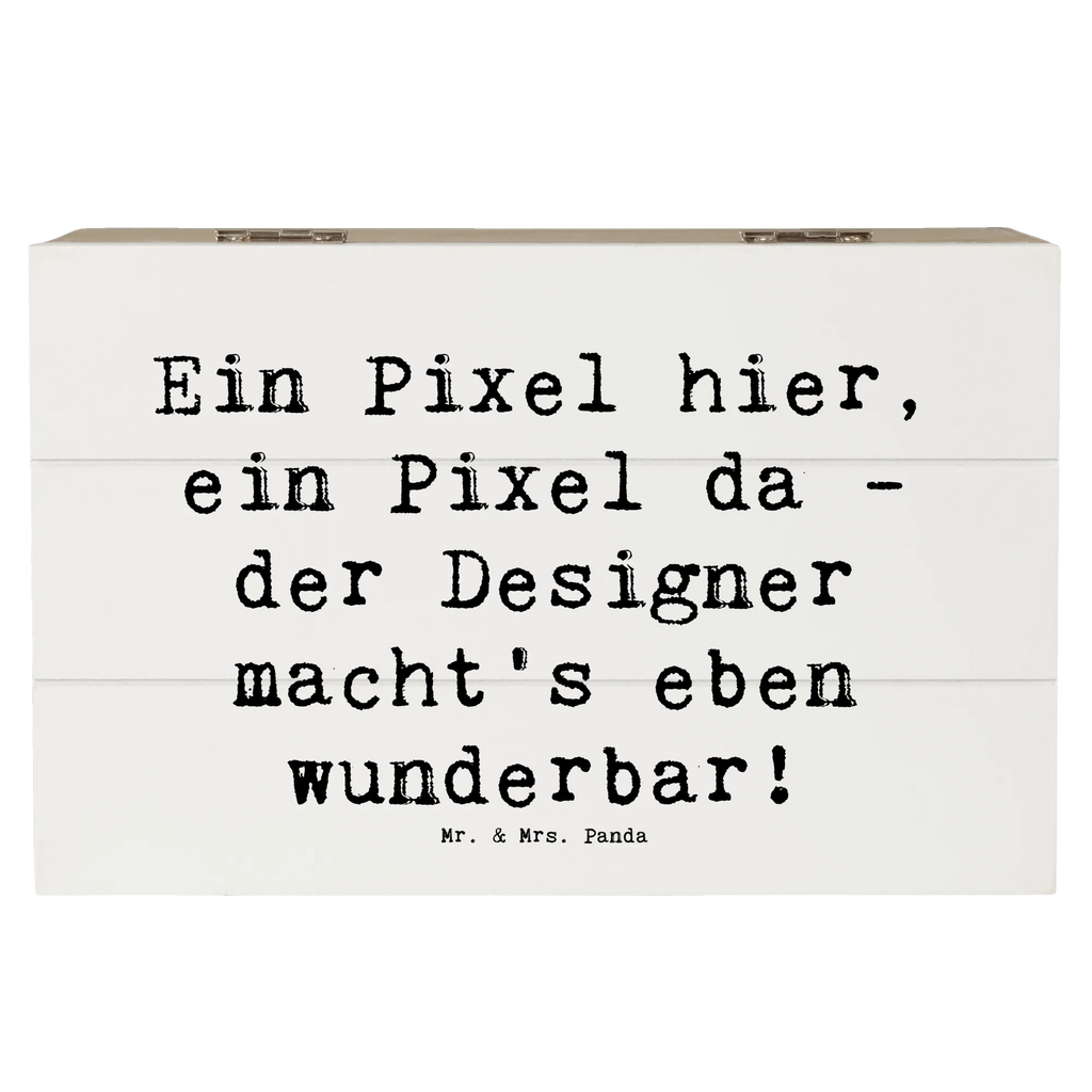 Wooden chest Saying Ein Pixel hier, ein Pixel da - der Designer macht's eben wunderbar! Geschenkdose, Holzkiste, Dekokiste, Erinnerungskiste, Aufbewahrungsbox, Kiste, Schatzkiste, Truhe, Geschenkbox, XXL, Schatulle, Erinnerungsbox, Beruf, Ausbildung, Jubiläum, Abschied, Rente, Kollege, Kollegin, Geschenk, Schenken, Arbeitskollege, Mitarbeiter, Firma, Danke, Dankeschön