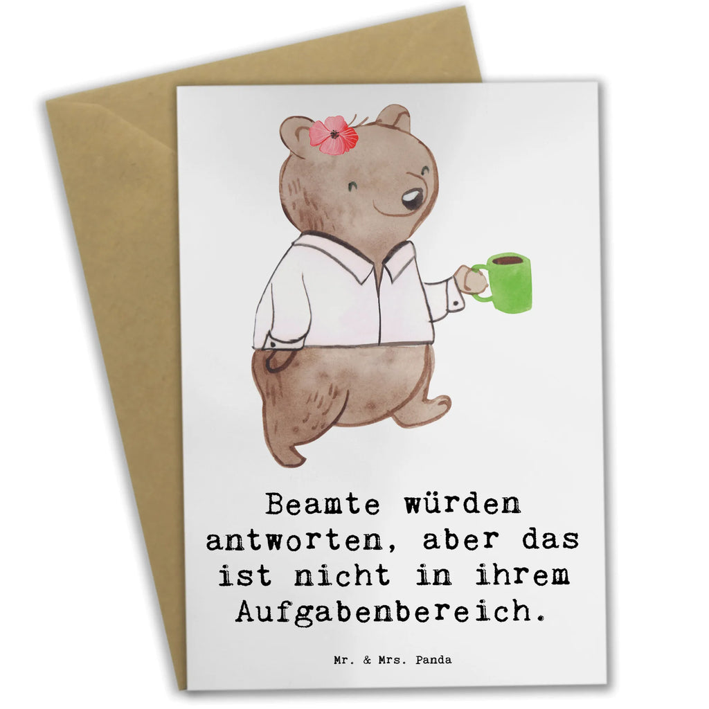 Greetings card Beamte würden antworten, aber das ist nicht in ihrem Aufgabenbereich. Einladungskarte, Klappkarte, Grußkarte, Hochzeitskarte, Karte, Geburtstagskarte, Glückwunschkarte, Ansichtskarten, Beruf, Ausbildung, Jubiläum, Abschied, Rente, Kollege, Kollegin, Geschenk, Schenken, Arbeitskollege, Mitarbeiter, Firma, Danke, Dankeschön