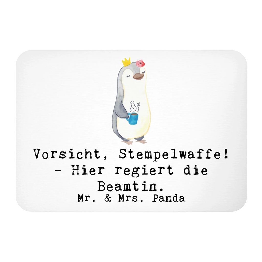 Magnet Vorsicht, Stempelwaffe! - Hier regiert die Beamtin. Kühlschrank Dekoration, Dekomagnet, Motivmagnete, Kühlschrankmagnet, Souvenir Magnet, Pinnwandmagnet, Notiz Magnet, Whiteboard Magnet, Beruf, Ausbildung, Jubiläum, Abschied, Rente, Kollege, Kollegin, Geschenk, Schenken, Arbeitskollege, Mitarbeiter, Firma, Danke, Dankeschön