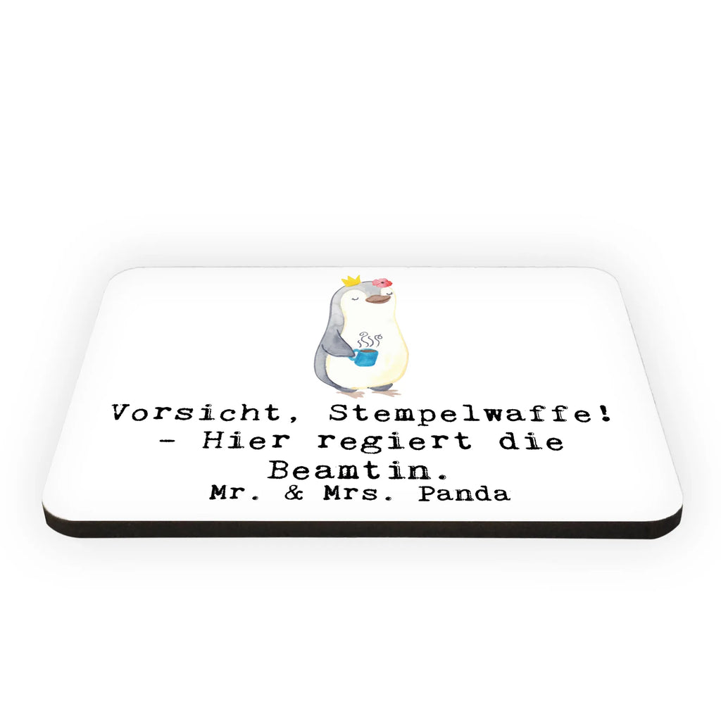 Magnet Vorsicht, Stempelwaffe! - Hier regiert die Beamtin. Kühlschrank Dekoration, Dekomagnet, Motivmagnete, Kühlschrankmagnet, Souvenir Magnet, Pinnwandmagnet, Notiz Magnet, Whiteboard Magnet, Beruf, Ausbildung, Jubiläum, Abschied, Rente, Kollege, Kollegin, Geschenk, Schenken, Arbeitskollege, Mitarbeiter, Firma, Danke, Dankeschön