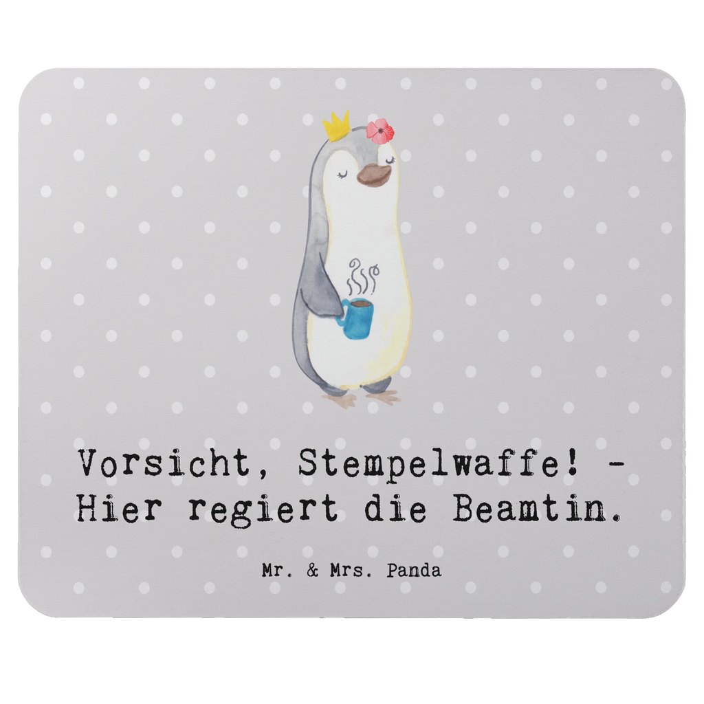 Mouse mat Vorsicht, Stempelwaffe! - Hier regiert die Beamtin. Mousepad, Arbeitszimmer, Einzigartiges Mauspad, Mauspad Büro, Büroausstattung, PC Zubehör, Mausunterlage, Mauspad, Designer Mauspad, Computer zubehör, Beruf, Ausbildung, Jubiläum, Abschied, Rente, Kollege, Kollegin, Geschenk, Schenken, Arbeitskollege, Mitarbeiter, Firma, Danke, Dankeschön