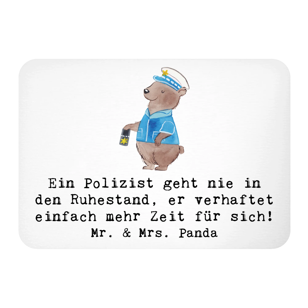 Magnet Ein Polizist geht nie in den Ruhestand, er verhaftet einfach mehr Zeit für sich! Motivmagnete, Kühlschrank Dekoration, Kühlschrankmagnet, Dekomagnet, Pinnwandmagnet, Whiteboard Magnet, Notiz Magnet, Souvenir Magnet, Beruf, Ausbildung, Jubiläum, Abschied, Rente, Kollege, Kollegin, Geschenk, Schenken, Arbeitskollege, Mitarbeiter, Firma, Danke, Dankeschön