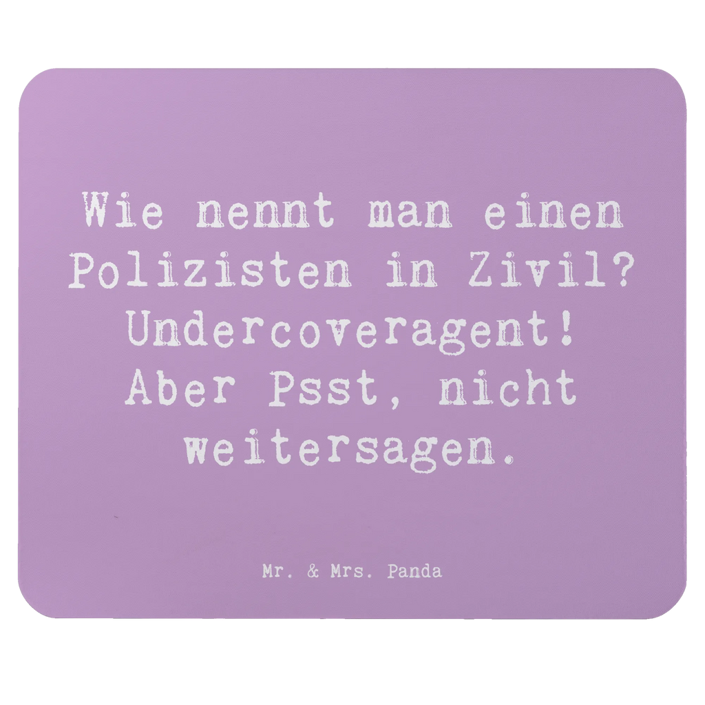 Mouse mat Saying Wie nennt man einen Polizisten in Zivil? Undercoveragent! Aber Psst, nicht weitersagen. Büroausstattung, Mauspad Büro, Arbeitszimmer, PC Zubehör, Computer zubehör, Einzigartiges Mauspad, Designer Mauspad, Mausunterlage, Mousepad, Mauspad, Beruf, Ausbildung, Jubiläum, Abschied, Rente, Kollege, Kollegin, Geschenk, Schenken, Arbeitskollege, Mitarbeiter, Firma, Danke, Dankeschön