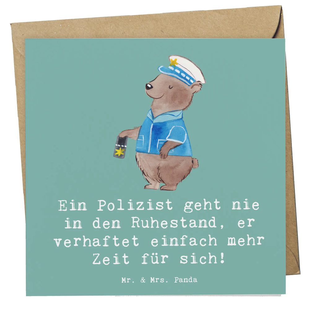 Deluxe Card Ein Polizist geht nie in den Ruhestand, er verhaftet einfach mehr Zeit für sich! Klappkarte, Grußkarte, Hochwertige Grußkarte, Karte, Hochwertige Klappkarte, Glückwunschkarte, Hochzeitskarte, Geburtstagskarte, Einladungskarte, Beruf, Ausbildung, Jubiläum, Abschied, Rente, Kollege, Kollegin, Geschenk, Schenken, Arbeitskollege, Mitarbeiter, Firma, Danke, Dankeschön