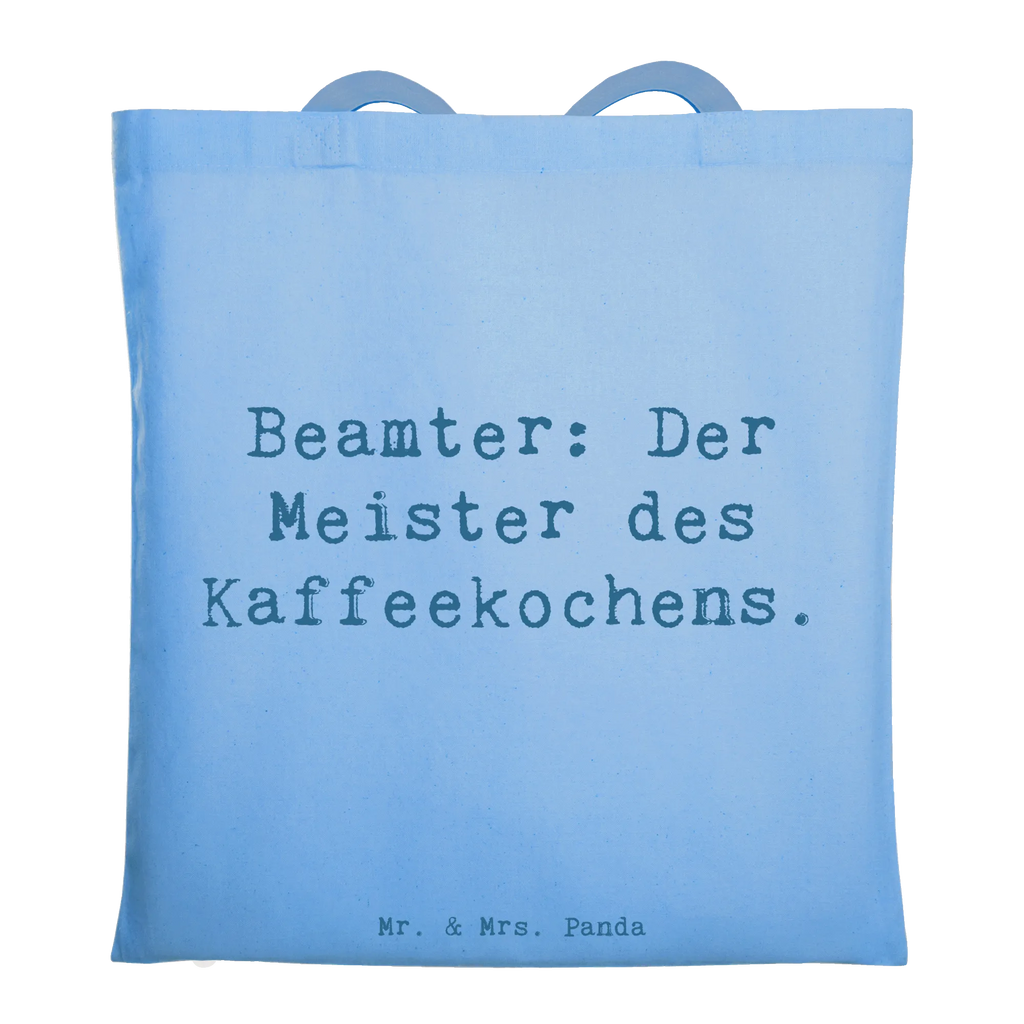 Tote bag Saying Beamter: Der Meister des Kaffeekochens. Stofftasche, Stoffbeutel, Shopper, Strandtasche, Jutetasche, Umhängetasche, Beutel, Laptoptasche, Tasche, Jutebeutel, Einkaufstasche, Badetasche, Einkaufstüte, Tragetasche, Schultertasche, Beuteltasche, Beruf, Ausbildung, Jubiläum, Abschied, Rente, Kollege, Kollegin, Geschenk, Schenken, Arbeitskollege, Mitarbeiter, Firma, Danke, Dankeschön