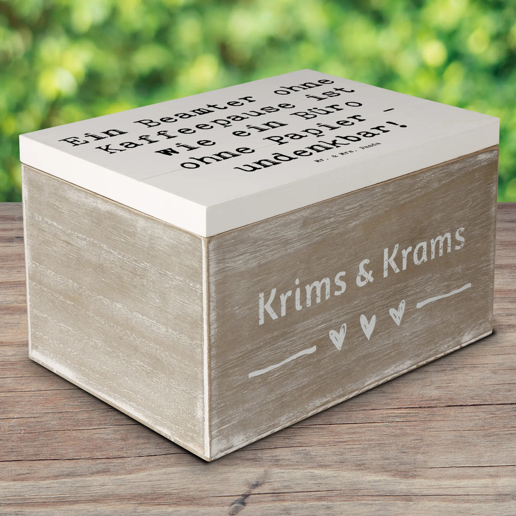 Holzkiste Spruch Beamter Kaffeepause XXL, Aufbewahrungsbox, Geschenkbox, Kiste, Truhe, Dekokiste, Schatulle, Erinnerungsbox, Erinnerungskiste, Geschenkdose, Holzkiste, Schatzkiste, Beruf, Ausbildung, Jubiläum, Abschied, Rente, Kollege, Kollegin, Geschenk, Schenken, Arbeitskollege, Mitarbeiter, Firma, Danke, Dankeschön