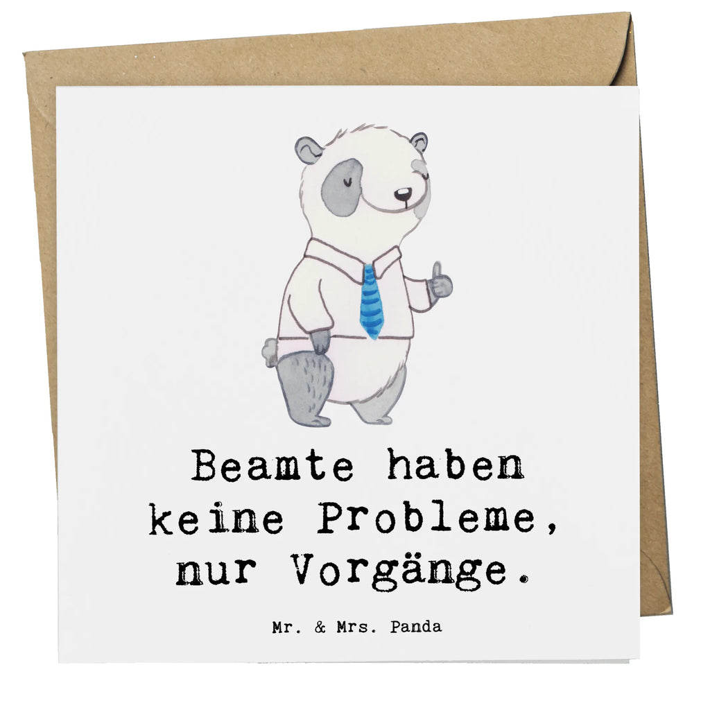 Deluxe Card Beamte haben keine Probleme, nur Vorgänge. Hochwertige Grußkarte, Glückwunschkarte, Hochzeitskarte, Karte, Klappkarte, Hochwertige Klappkarte, Grußkarte, Geburtstagskarte, Einladungskarte, Beruf, Ausbildung, Jubiläum, Abschied, Rente, Kollege, Kollegin, Geschenk, Schenken, Arbeitskollege, Mitarbeiter, Firma, Danke, Dankeschön