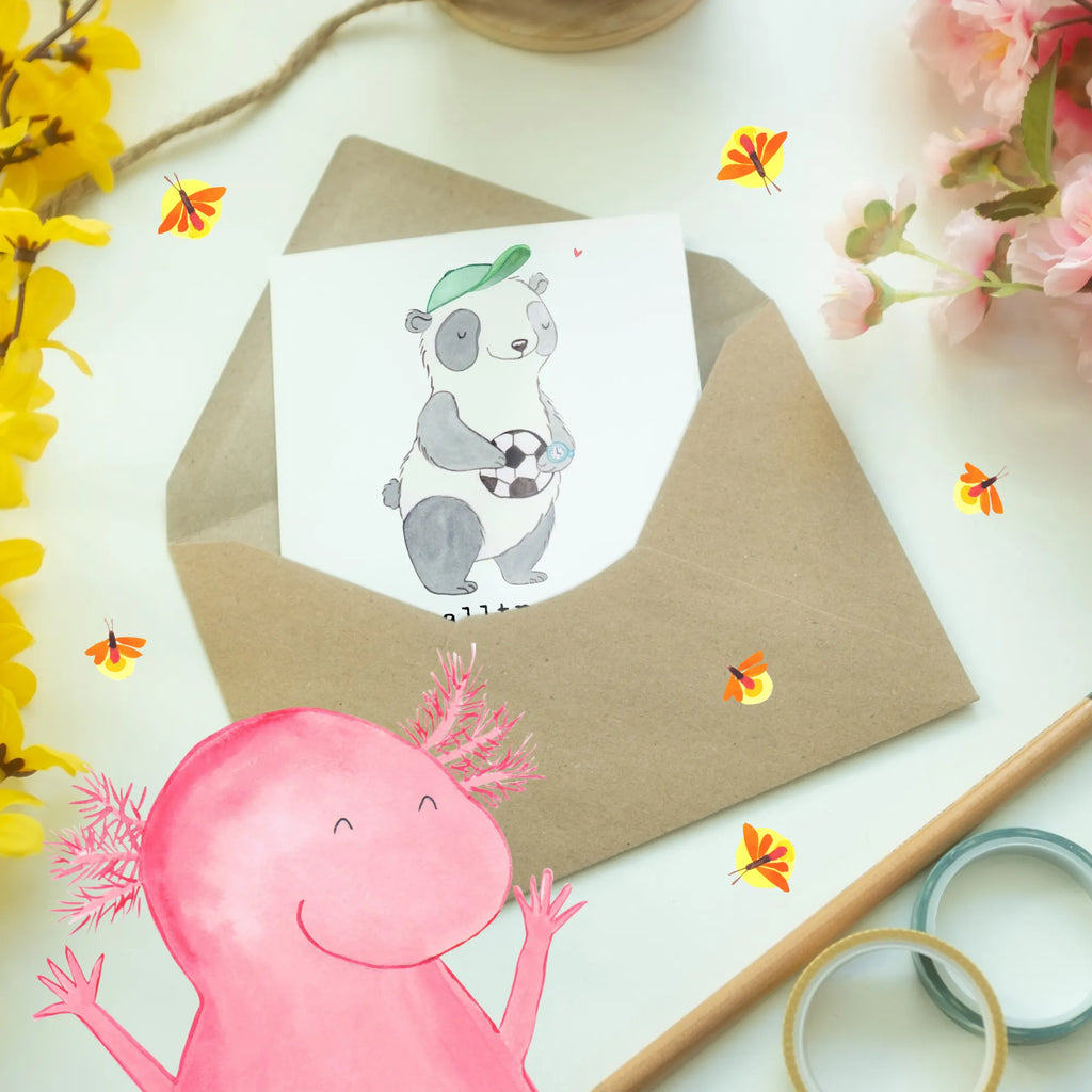 Greetings card Fußballtrainer: Übung macht den Meister, aber Glück entscheidet das Spiel! Geburtstagskarte, Karte, Grußkarte, Ansichtskarten, Einladungskarte, Klappkarte, Hochzeitskarte, Glückwunschkarte, Beruf, Ausbildung, Jubiläum, Abschied, Rente, Kollege, Kollegin, Geschenk, Schenken, Arbeitskollege, Mitarbeiter, Firma, Danke, Dankeschön