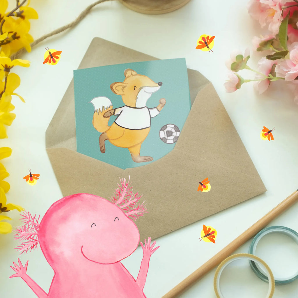 Greetings card Ein Fußballtrainer steht am Spielfeldrand - das ist der einzige Ort, wo Schreien die Leistung verbessert. Karte, Geburtstagskarte, Grußkarte, Hochzeitskarte, Klappkarte, Glückwunschkarte, Einladungskarte, Ansichtskarten, Beruf, Ausbildung, Jubiläum, Abschied, Rente, Kollege, Kollegin, Geschenk, Schenken, Arbeitskollege, Mitarbeiter, Firma, Danke, Dankeschön