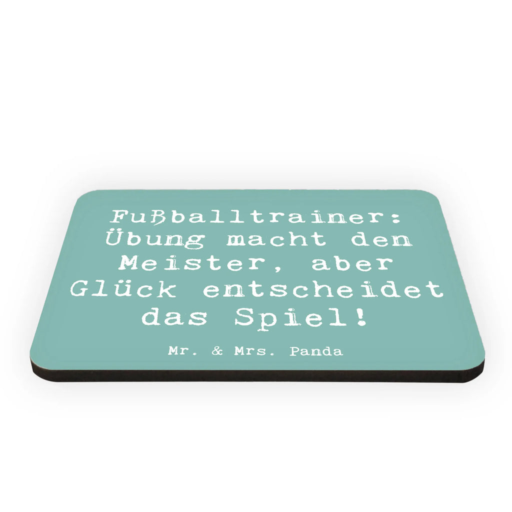 Magnet Saying Fußballtrainer: Übung macht den Meister, aber Glück entscheidet das Spiel! Pinnwandmagnet, Kühlschrankmagnet, Whiteboard Magnet, Motivmagnete, Souvenir Magnet, Dekomagnet, Kühlschrank Dekoration, Notiz Magnet, Beruf, Ausbildung, Jubiläum, Abschied, Rente, Kollege, Kollegin, Geschenk, Schenken, Arbeitskollege, Mitarbeiter, Firma, Danke, Dankeschön