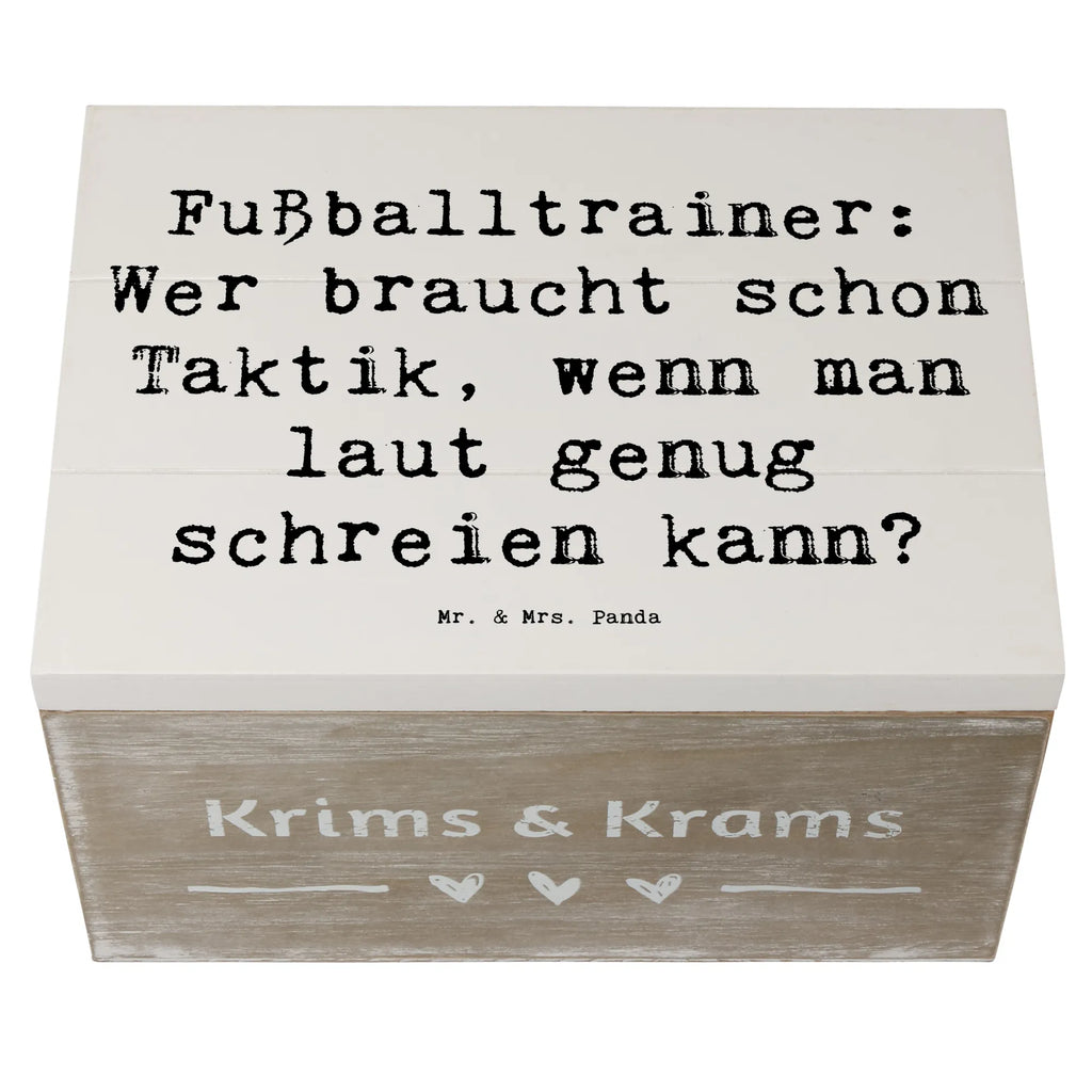 Holzkiste Spruch Fußballtrainer Motivation XXL, Erinnerungsbox, Geschenkdose, Geschenkbox, Truhe, Dekokiste, Erinnerungskiste, Kiste, Schatulle, Schatzkiste, Holzkiste, Aufbewahrungsbox, Beruf, Ausbildung, Jubiläum, Abschied, Rente, Kollege, Kollegin, Geschenk, Schenken, Arbeitskollege, Mitarbeiter, Firma, Danke, Dankeschön