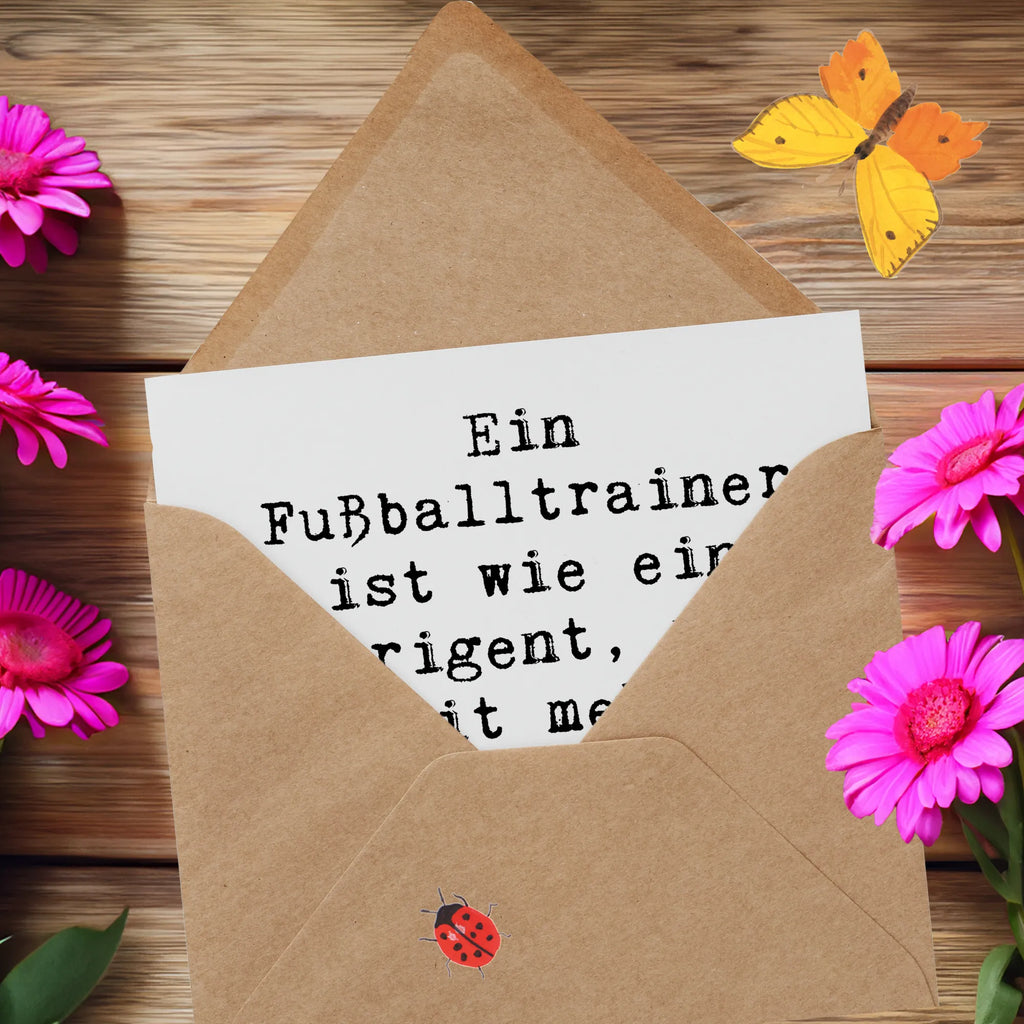 Deluxe Karte Spruch Fußballtrainer Dirigent Hochwertige Klappkarte, Einladungskarte, Hochzeitskarte, Geburtstagskarte, Karte, Grußkarte, Klappkarte, Hochwertige Grußkarte, Glückwunschkarte, Beruf, Ausbildung, Jubiläum, Abschied, Rente, Kollege, Kollegin, Geschenk, Schenken, Arbeitskollege, Mitarbeiter, Firma, Danke, Dankeschön