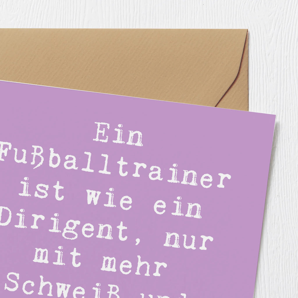 Deluxe Karte Spruch Fußballtrainer Dirigent Hochwertige Klappkarte, Einladungskarte, Hochzeitskarte, Geburtstagskarte, Karte, Grußkarte, Klappkarte, Hochwertige Grußkarte, Glückwunschkarte, Beruf, Ausbildung, Jubiläum, Abschied, Rente, Kollege, Kollegin, Geschenk, Schenken, Arbeitskollege, Mitarbeiter, Firma, Danke, Dankeschön