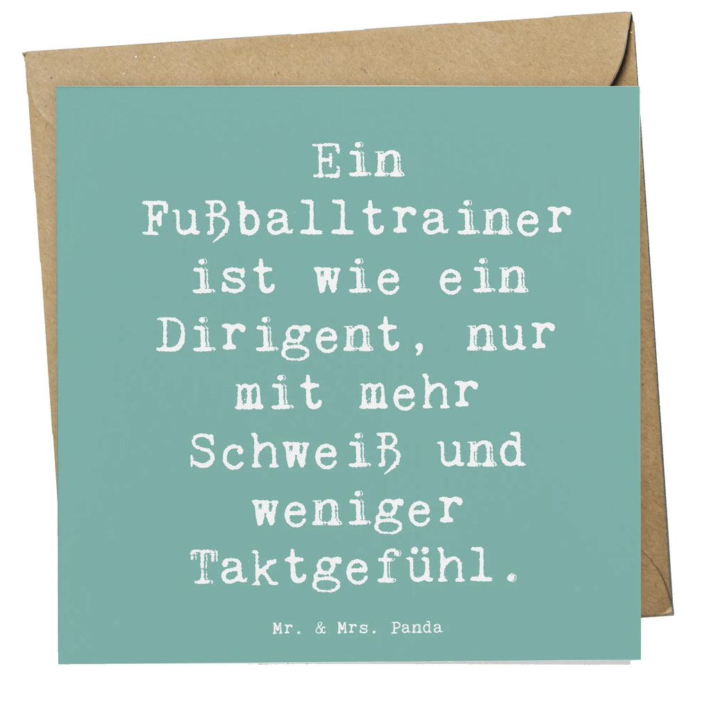 Deluxe Karte Spruch Fußballtrainer Dirigent Hochwertige Klappkarte, Einladungskarte, Hochzeitskarte, Geburtstagskarte, Karte, Grußkarte, Klappkarte, Hochwertige Grußkarte, Glückwunschkarte, Beruf, Ausbildung, Jubiläum, Abschied, Rente, Kollege, Kollegin, Geschenk, Schenken, Arbeitskollege, Mitarbeiter, Firma, Danke, Dankeschön