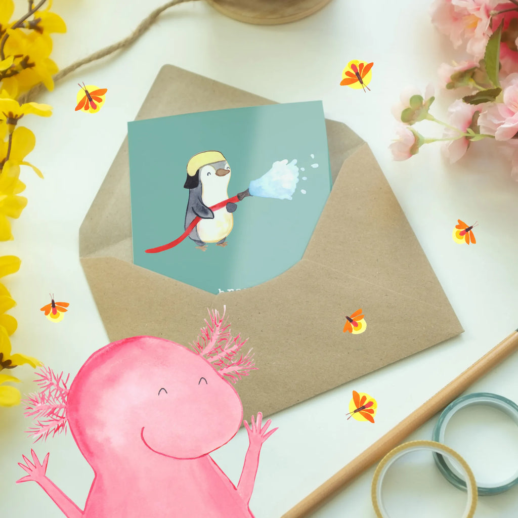 Greetings card Wofür braucht ein Feuerwehrmann eine Uhr? Er hat immer die heißesten Termine! Glückwunschkarte, Grußkarte, Karte, Ansichtskarten, Geburtstagskarte, Hochzeitskarte, Einladungskarte, Klappkarte, Beruf, Ausbildung, Jubiläum, Abschied, Rente, Kollege, Kollegin, Geschenk, Schenken, Arbeitskollege, Mitarbeiter, Firma, Danke, Dankeschön