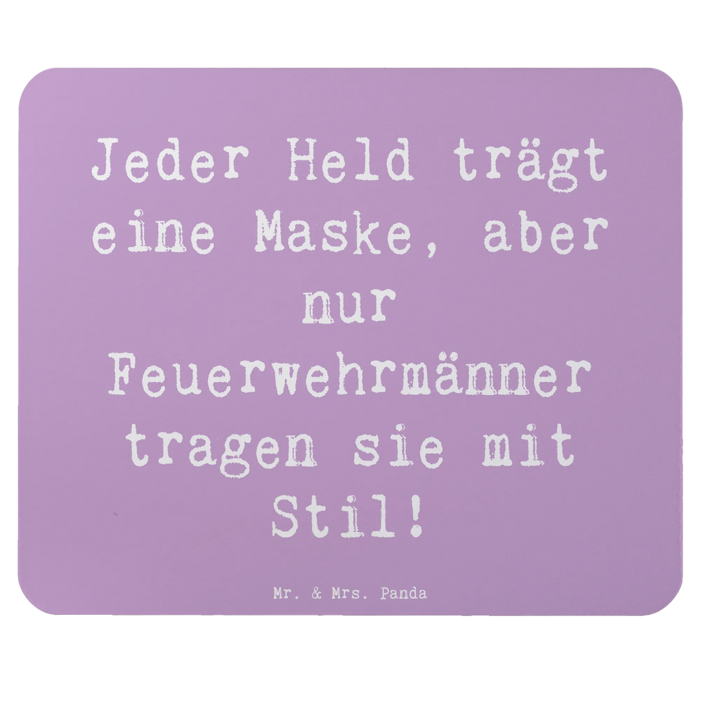 Mouse mat Saying Jeder Held trägt eine Maske, aber nur Feuerwehrmänner tragen sie mit Stil! PC Zubehör, Mauspad, Mausunterlage, Einzigartiges Mauspad, Mauspad Büro, Arbeitszimmer, Computer zubehör, Designer Mauspad, Büroausstattung, Mousepad, Beruf, Ausbildung, Jubiläum, Abschied, Rente, Kollege, Kollegin, Geschenk, Schenken, Arbeitskollege, Mitarbeiter, Firma, Danke, Dankeschön