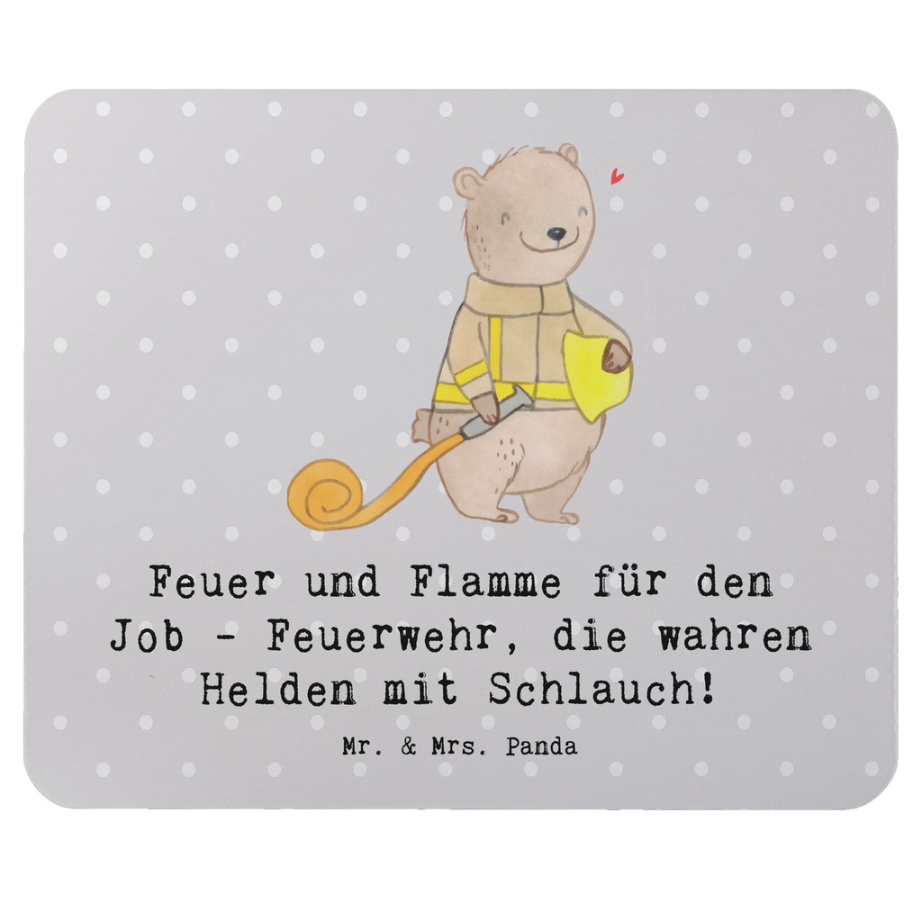 Mouse mat Feuer und Flamme für den Job - Feuerwehr, die wahren Helden mit Schlauch! Mauspad, Arbeitszimmer, Computer zubehör, Designer Mauspad, Büroausstattung, PC Zubehör, Einzigartiges Mauspad, Mauspad Büro, Mousepad, Mausunterlage, Beruf, Ausbildung, Jubiläum, Abschied, Rente, Kollege, Kollegin, Geschenk, Schenken, Arbeitskollege, Mitarbeiter, Firma, Danke, Dankeschön