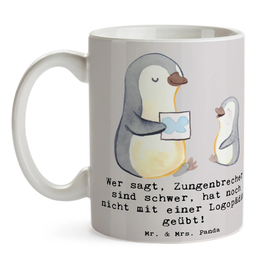 Mug Wer sagt, Zungenbrecher sind schwer, hat noch nicht mit einer Logopädin geübt! Bürotasse, Tasse mit Motiven, Porzellantasse, Teetasse, Keramiktasse, Geschenktasse, Kaffeetasse, Tasse, Tasse mit Zitaten, Beruf, Ausbildung, Jubiläum, Abschied, Rente, Kollege, Kollegin, Geschenk, Schenken, Arbeitskollege, Mitarbeiter, Firma, Danke, Dankeschön