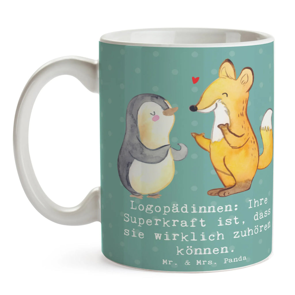Mug Logopädinnen: Ihre Superkraft ist, dass sie wirklich zuhören können. Teetasse, Geschenktasse, Tasse mit Motiven, Tasse mit Zitaten, Tasse, Kaffeetasse, Bürotasse, Porzellantasse, Keramiktasse, Beruf, Ausbildung, Jubiläum, Abschied, Rente, Kollege, Kollegin, Geschenk, Schenken, Arbeitskollege, Mitarbeiter, Firma, Danke, Dankeschön