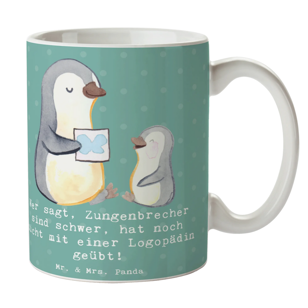 Mug Wer sagt, Zungenbrecher sind schwer, hat noch nicht mit einer Logopädin geübt! Bürotasse, Tasse mit Motiven, Porzellantasse, Teetasse, Keramiktasse, Geschenktasse, Kaffeetasse, Tasse, Tasse mit Zitaten, Beruf, Ausbildung, Jubiläum, Abschied, Rente, Kollege, Kollegin, Geschenk, Schenken, Arbeitskollege, Mitarbeiter, Firma, Danke, Dankeschön