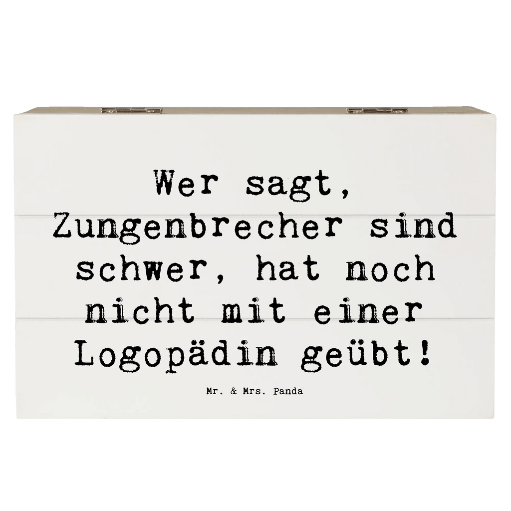 Wooden chest Saying Wer sagt, Zungenbrecher sind schwer, hat noch nicht mit einer Logopädin geübt! Truhe, Schatulle, Erinnerungsbox, Geschenkbox, Dekokiste, Aufbewahrungsbox, Geschenkdose, XXL, Kiste, Schatzkiste, Holzkiste, Erinnerungskiste, Beruf, Ausbildung, Jubiläum, Abschied, Rente, Kollege, Kollegin, Geschenk, Schenken, Arbeitskollege, Mitarbeiter, Firma, Danke, Dankeschön