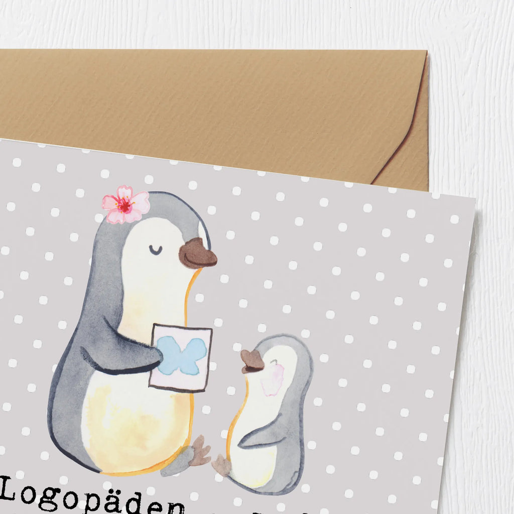 Deluxe Card Logopäden - weil selbst Wörter manchmal eine Anleitung brauchen! Einladungskarte, Karte, Glückwunschkarte, Hochwertige Klappkarte, Geburtstagskarte, Grußkarte, Hochzeitskarte, Klappkarte, Hochwertige Grußkarte, Beruf, Ausbildung, Jubiläum, Abschied, Rente, Kollege, Kollegin, Geschenk, Schenken, Arbeitskollege, Mitarbeiter, Firma, Danke, Dankeschön