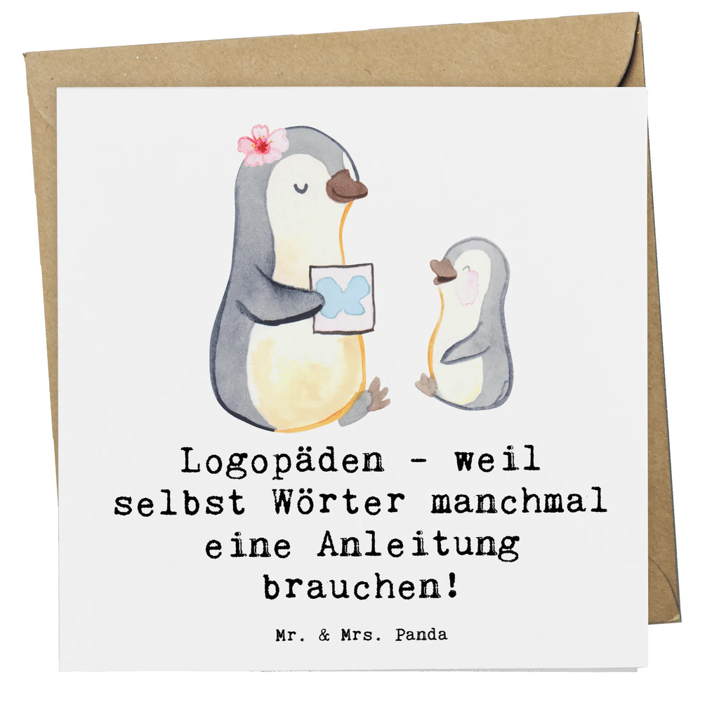 Deluxe Card Logopäden - weil selbst Wörter manchmal eine Anleitung brauchen! Einladungskarte, Karte, Glückwunschkarte, Hochwertige Klappkarte, Geburtstagskarte, Grußkarte, Hochzeitskarte, Klappkarte, Hochwertige Grußkarte, Beruf, Ausbildung, Jubiläum, Abschied, Rente, Kollege, Kollegin, Geschenk, Schenken, Arbeitskollege, Mitarbeiter, Firma, Danke, Dankeschön