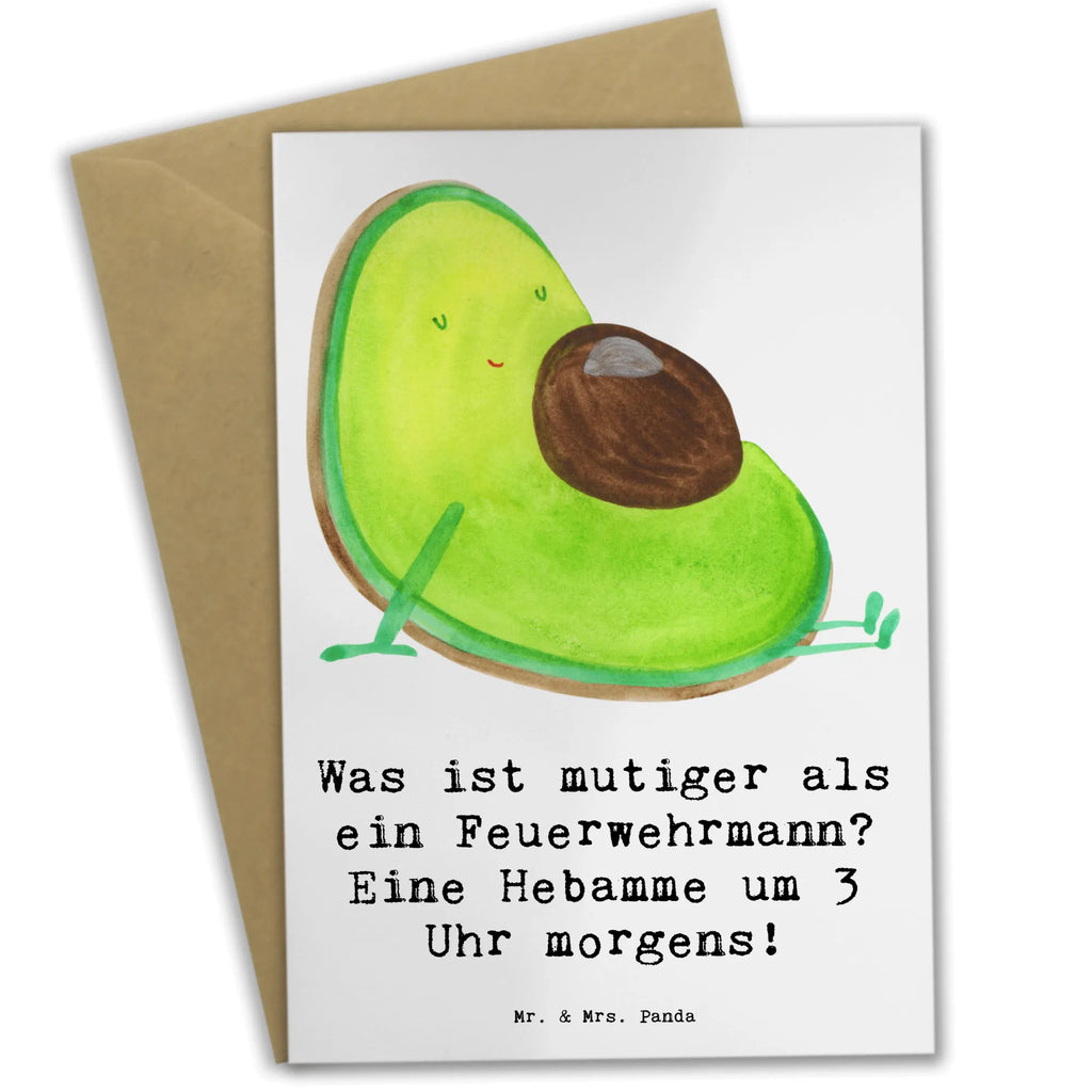 Greetings card Was ist mutiger als ein Feuerwehrmann? Eine Hebamme um 3 Uhr morgens! Klappkarte, Hochzeitskarte, Einladungskarte, Geburtstagskarte, Glückwunschkarte, Karte, Grußkarte, Ansichtskarten, Beruf, Ausbildung, Jubiläum, Abschied, Rente, Kollege, Kollegin, Geschenk, Schenken, Arbeitskollege, Mitarbeiter, Firma, Danke, Dankeschön