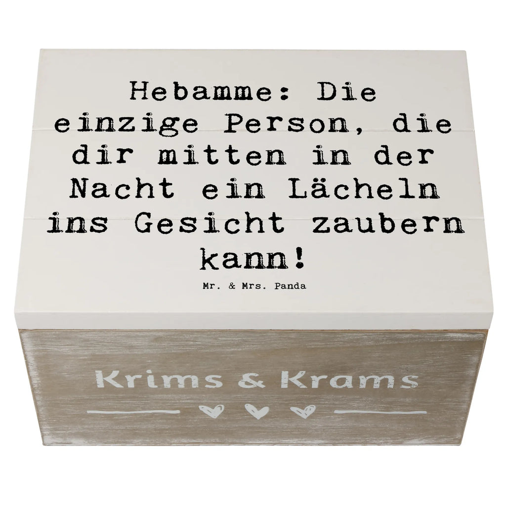 Holzkiste Spruch Hebamme Lächeln Erinnerungsbox, Dekokiste, XXL, Truhe, Erinnerungskiste, Schatzkiste, Geschenkbox, Schatulle, Aufbewahrungsbox, Holzkiste, Geschenkdose, Kiste, Beruf, Ausbildung, Jubiläum, Abschied, Rente, Kollege, Kollegin, Geschenk, Schenken, Arbeitskollege, Mitarbeiter, Firma, Danke, Dankeschön
