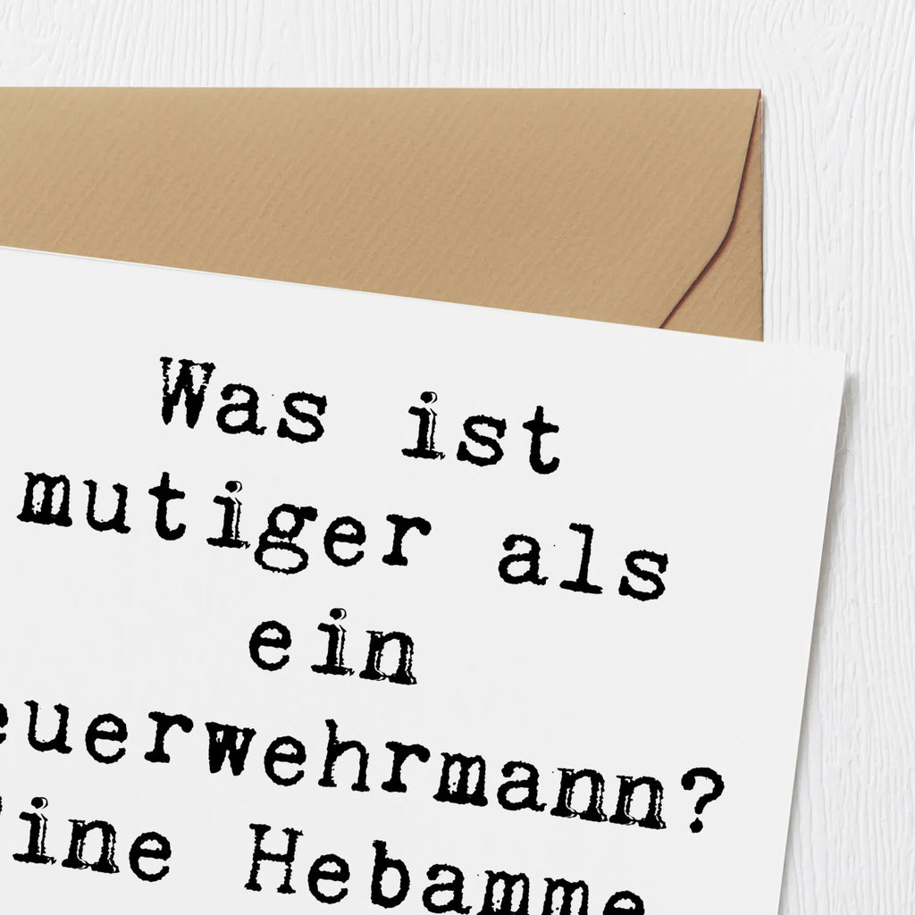 Deluxe Karte Spruch Mutige Hebamme Glückwunschkarte, Grußkarte, Einladungskarte, Geburtstagskarte, Hochzeitskarte, Karte, Hochwertige Klappkarte, Hochwertige Grußkarte, Klappkarte, Beruf, Ausbildung, Jubiläum, Abschied, Rente, Kollege, Kollegin, Geschenk, Schenken, Arbeitskollege, Mitarbeiter, Firma, Danke, Dankeschön