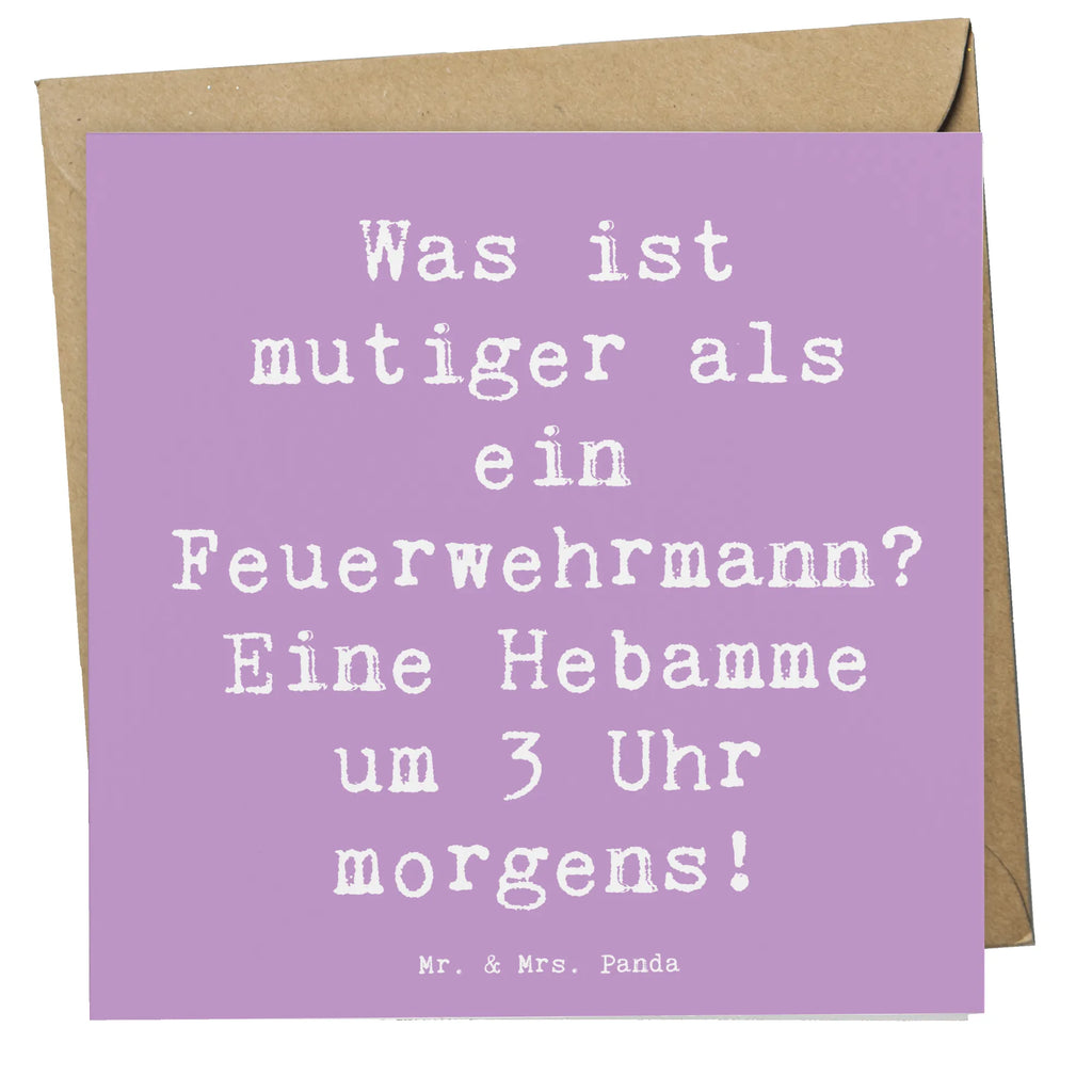Deluxe Karte Spruch Mutige Hebamme Glückwunschkarte, Grußkarte, Einladungskarte, Geburtstagskarte, Hochzeitskarte, Karte, Hochwertige Klappkarte, Hochwertige Grußkarte, Klappkarte, Beruf, Ausbildung, Jubiläum, Abschied, Rente, Kollege, Kollegin, Geschenk, Schenken, Arbeitskollege, Mitarbeiter, Firma, Danke, Dankeschön