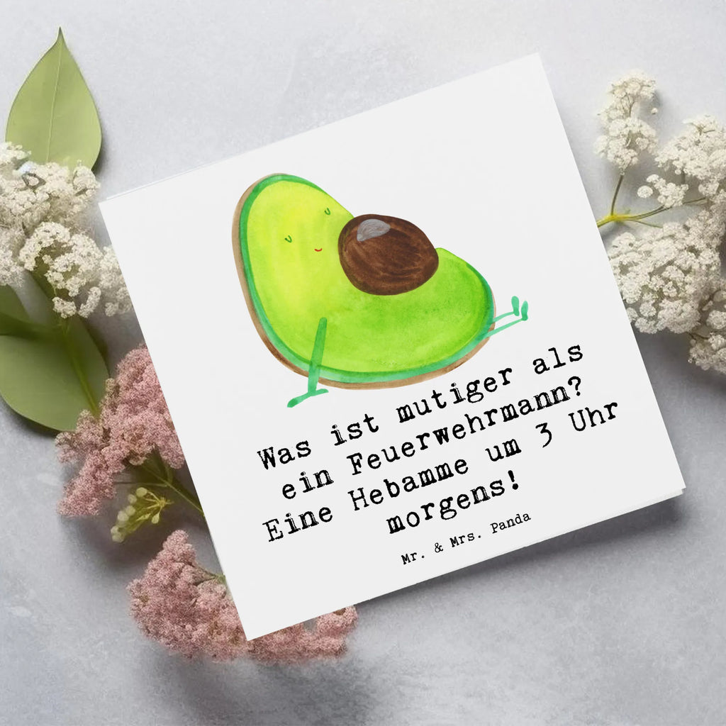 Deluxe Karte Mutige Hebamme Grußkarte, Glückwunschkarte, doppelkarte, Klappkarte, faltkarte, Geschenk, Schenken, Jubiläum, Danke, Dankeschön, Beruf, Ausbildung, Abschied, Rente, Kollege, Kollegin, Arbeitskollege, Mitarbeiter, Firma