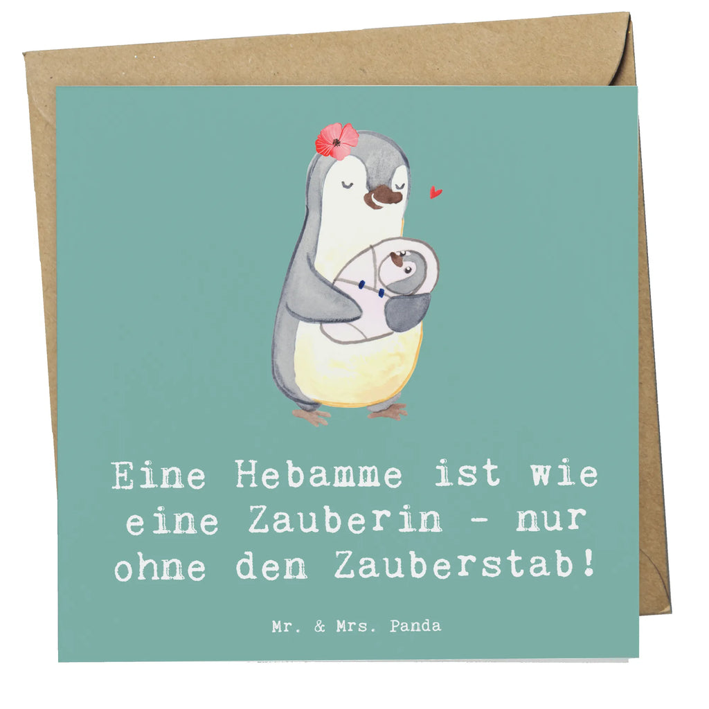 Deluxe Card Eine Hebamme ist wie eine Zauberin - nur ohne den Zauberstab! Karte, Einladungskarte, Hochwertige Klappkarte, Hochwertige Grußkarte, Hochzeitskarte, Geburtstagskarte, Grußkarte, Klappkarte, Glückwunschkarte, Beruf, Ausbildung, Jubiläum, Abschied, Rente, Kollege, Kollegin, Geschenk, Schenken, Arbeitskollege, Mitarbeiter, Firma, Danke, Dankeschön