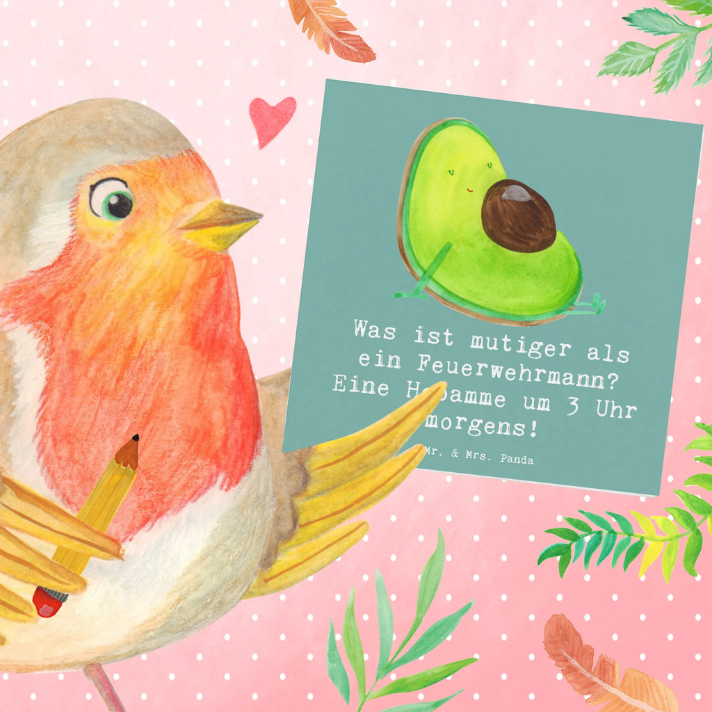 Deluxe Karte Mutige Hebamme Grußkarte, Glückwunschkarte, doppelkarte, Klappkarte, faltkarte, Geschenk, Schenken, Jubiläum, Danke, Dankeschön, Beruf, Ausbildung, Abschied, Rente, Kollege, Kollegin, Arbeitskollege, Mitarbeiter, Firma