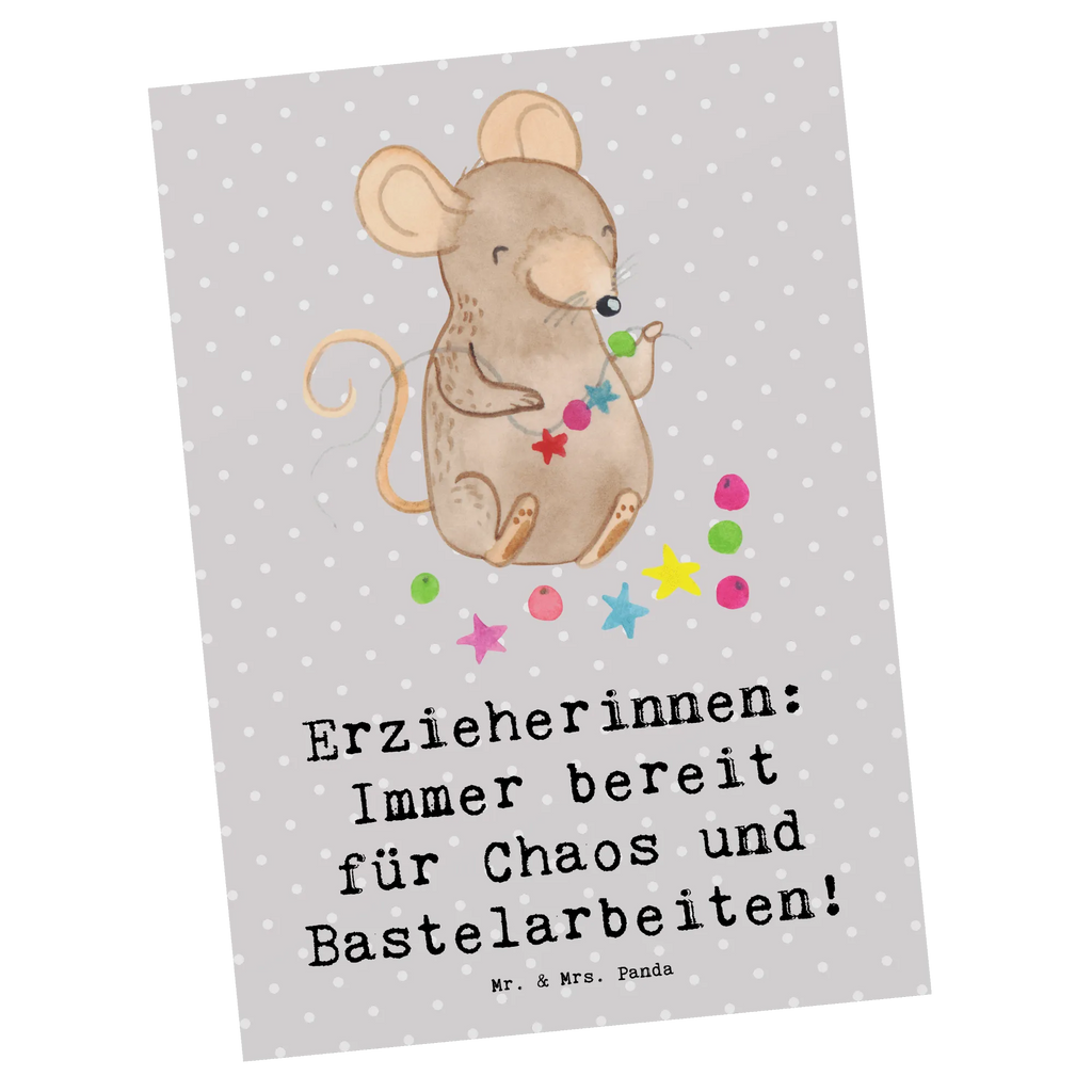 Postcard Erzieherinnen: Immer bereit für Chaos und Bastelarbeiten! Ansichtskarten, Karte, Dankeskarte, Geburtstagskarte, Ansichtskarte, Grußkarte, Einladung, Einladung Geburtstag, Einladungskarten Geburtstag, Geschenkkarte, Einladungskarte, Postkarte, Beruf, Ausbildung, Jubiläum, Abschied, Rente, Kollege, Kollegin, Geschenk, Schenken, Arbeitskollege, Mitarbeiter, Firma, Danke, Dankeschön