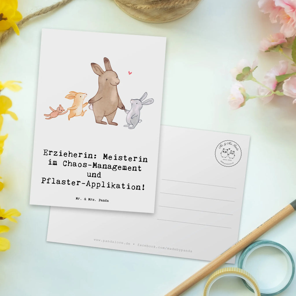 Postkarte Erzieherin Chaos-Management Geschenkkarte, Karte, Einladungskarte, Ansichtskarten, Grußkarte, Postkarte, Einladungskarten Geburtstag, Dankeskarte, Einladung Geburtstag, Geburtstagskarte, Einladung, Ansichtskarte, Beruf, Ausbildung, Jubiläum, Abschied, Rente, Kollege, Kollegin, Geschenk, Schenken, Arbeitskollege, Mitarbeiter, Firma, Danke, Dankeschön