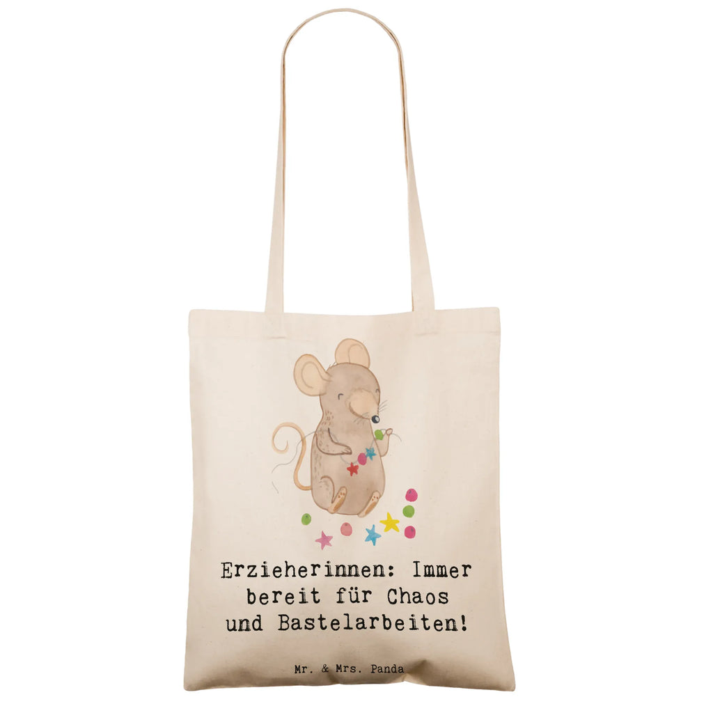 Tote bag Erzieherinnen: Immer bereit für Chaos und Bastelarbeiten! Stoffbeutel, Jutebeutel, Shopper, Tasche, Einkaufstüte, Jutetasche, Schultertasche, Strandtasche, Tragetasche, Umhängetasche, Einkaufstasche, Stofftasche, Badetasche, Beutel, Laptoptasche, Beuteltasche, Beruf, Ausbildung, Jubiläum, Abschied, Rente, Kollege, Kollegin, Geschenk, Schenken, Arbeitskollege, Mitarbeiter, Firma, Danke, Dankeschön