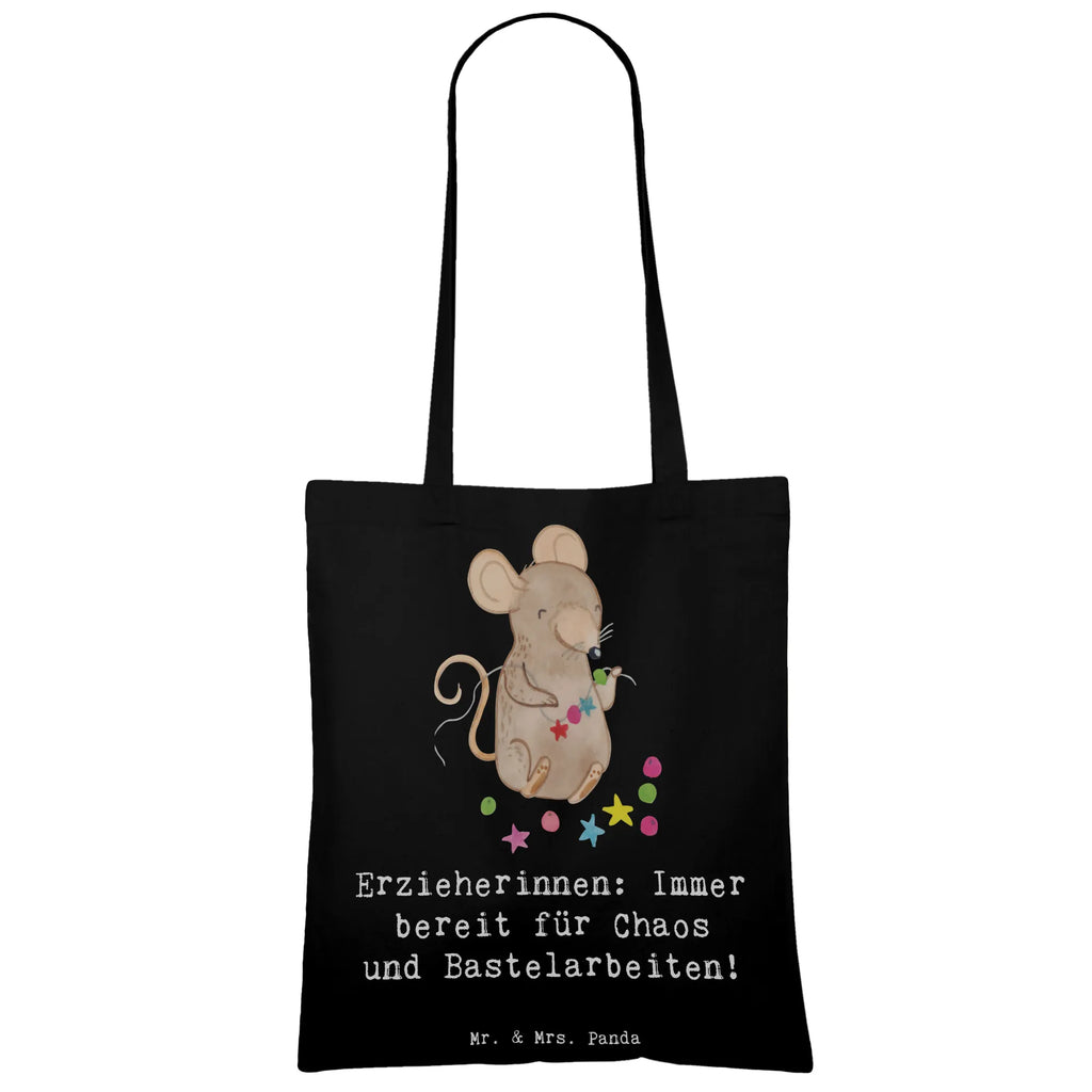Tote bag Erzieherinnen: Immer bereit für Chaos und Bastelarbeiten! Stoffbeutel, Jutebeutel, Shopper, Tasche, Einkaufstüte, Jutetasche, Schultertasche, Strandtasche, Tragetasche, Umhängetasche, Einkaufstasche, Stofftasche, Badetasche, Beutel, Laptoptasche, Beuteltasche, Beruf, Ausbildung, Jubiläum, Abschied, Rente, Kollege, Kollegin, Geschenk, Schenken, Arbeitskollege, Mitarbeiter, Firma, Danke, Dankeschön