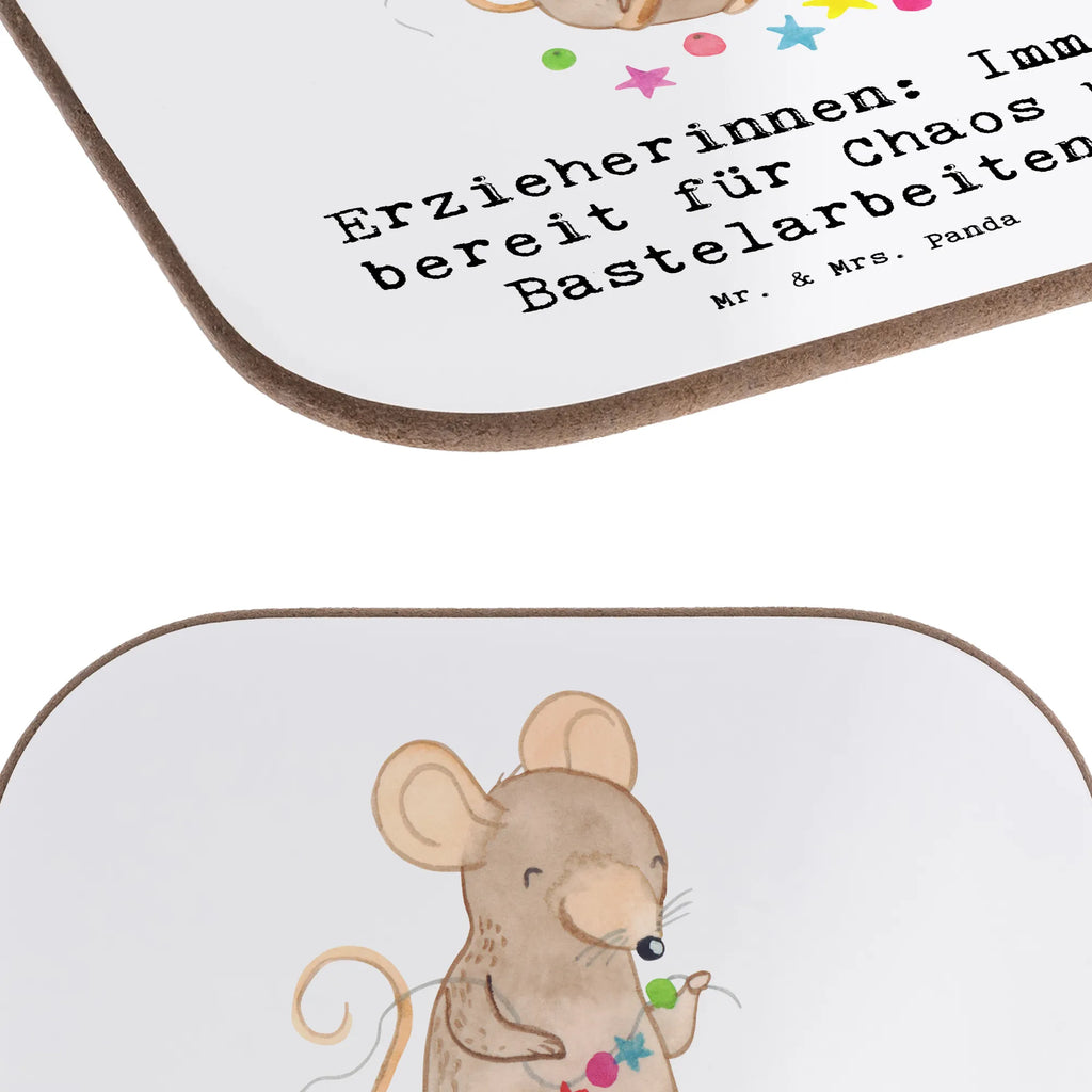 Square coaster Erzieherinnen: Immer bereit für Chaos und Bastelarbeiten! Getränkeuntersetzer, Glasuntersetzer, Untersetzer für Gläser, Untersetzer, Untersetzer aus Holz, Holzuntersetzer, Korkuntersetzer, Tassen Untersetzer, Untersetzer Gläser, Bierdeckel, Untersetzer Design, Untersetzer Holz, Beruf, Ausbildung, Jubiläum, Abschied, Rente, Kollege, Kollegin, Geschenk, Schenken, Arbeitskollege, Mitarbeiter, Firma, Danke, Dankeschön