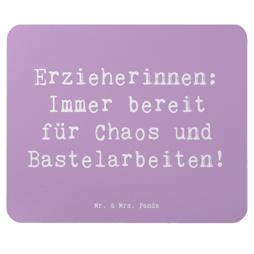 Mouse mat Saying Erzieherinnen: Immer bereit für Chaos und Bastelarbeiten! Mousepad, Mauspad Büro, Designer Mauspad, Einzigartiges Mauspad, Mausunterlage, Computer zubehör, PC Zubehör, Arbeitszimmer, Büroausstattung, Mauspad, Beruf, Ausbildung, Jubiläum, Abschied, Rente, Kollege, Kollegin, Geschenk, Schenken, Arbeitskollege, Mitarbeiter, Firma, Danke, Dankeschön