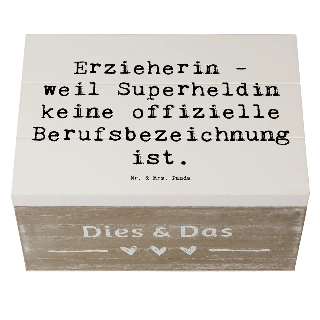 Wooden chest Saying Erzieherin - weil Superheldin keine offizielle Berufsbezeichnung ist. Erinnerungskiste, Aufbewahrungsbox, Geschenkdose, Holzkiste, Dekokiste, Truhe, Geschenkbox, Erinnerungsbox, Kiste, Schatulle, Schatzkiste, XXL, Beruf, Ausbildung, Jubiläum, Abschied, Rente, Kollege, Kollegin, Geschenk, Schenken, Arbeitskollege, Mitarbeiter, Firma, Danke, Dankeschön