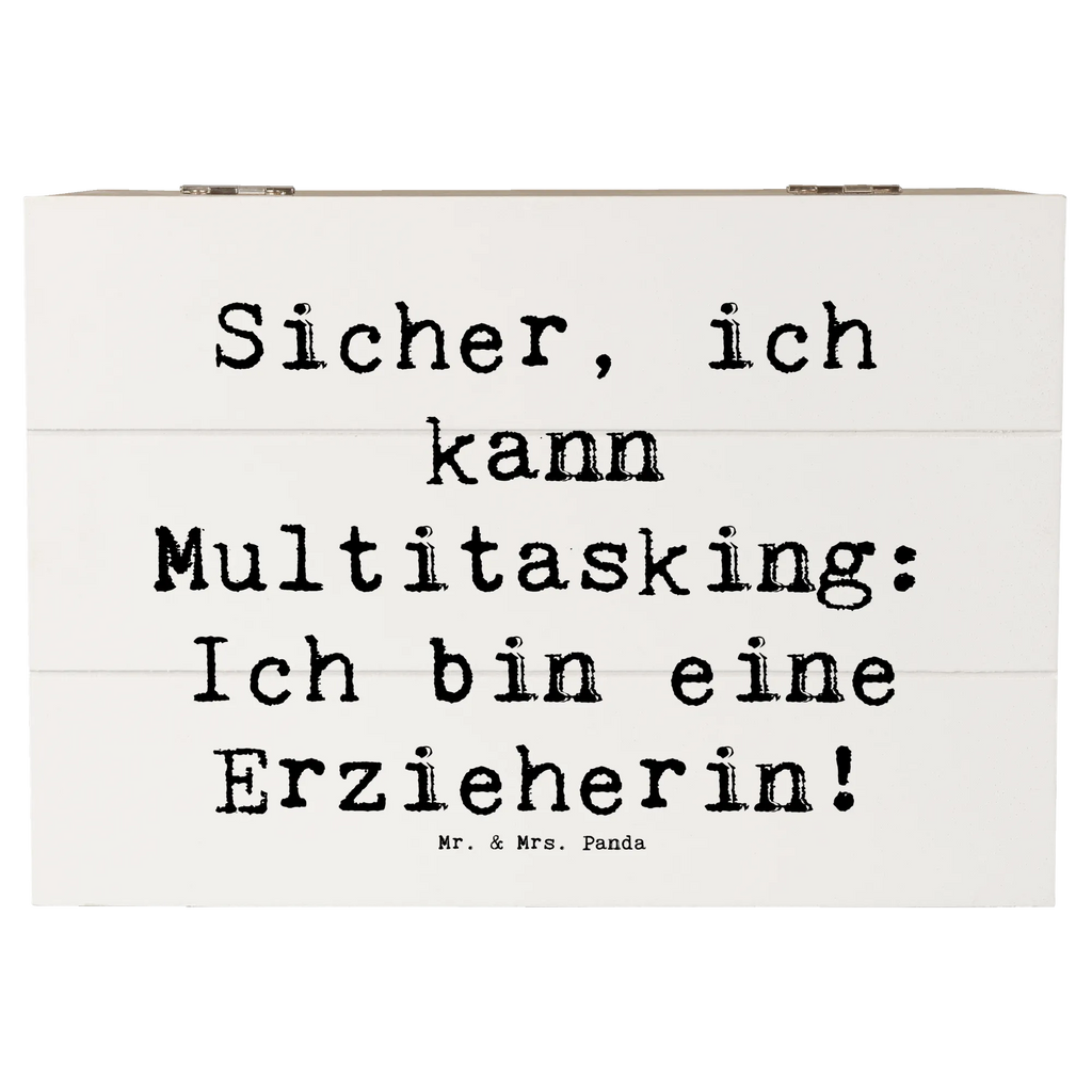 Holzkiste Spruch Erzieherin Multitasking Dekokiste, Erinnerungskiste, Erinnerungsbox, Holzkiste, Schatulle, Geschenkbox, Aufbewahrungsbox, Schatzkiste, Truhe, Kiste, XXL, Geschenkdose, Beruf, Ausbildung, Jubiläum, Abschied, Rente, Kollege, Kollegin, Geschenk, Schenken, Arbeitskollege, Mitarbeiter, Firma, Danke, Dankeschön
