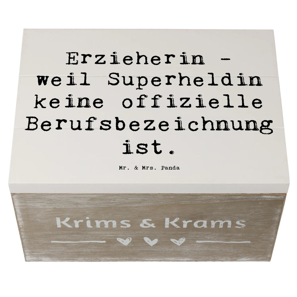 Wooden chest Saying Erzieherin - weil Superheldin keine offizielle Berufsbezeichnung ist. Erinnerungskiste, Aufbewahrungsbox, Geschenkdose, Holzkiste, Dekokiste, Truhe, Geschenkbox, Erinnerungsbox, Kiste, Schatulle, Schatzkiste, XXL, Beruf, Ausbildung, Jubiläum, Abschied, Rente, Kollege, Kollegin, Geschenk, Schenken, Arbeitskollege, Mitarbeiter, Firma, Danke, Dankeschön